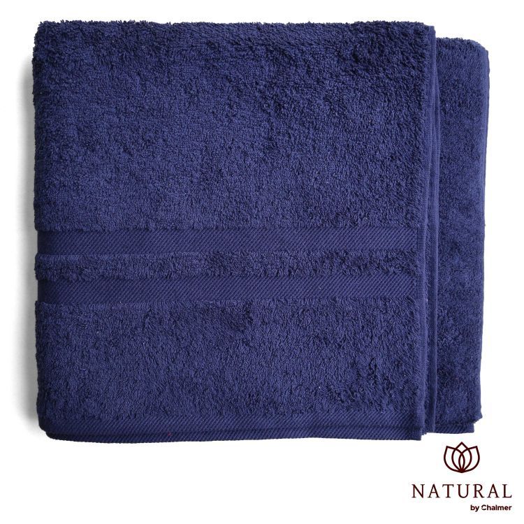 Handuk Mandi Natural by Chalmer 70x140 cm Handuk Tebal Premium - Navy Blue - 2