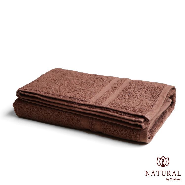 Handuk Mandi Natural by Chalmer 70x140 cm Handuk Tebal Premium - Dark Brown - 1