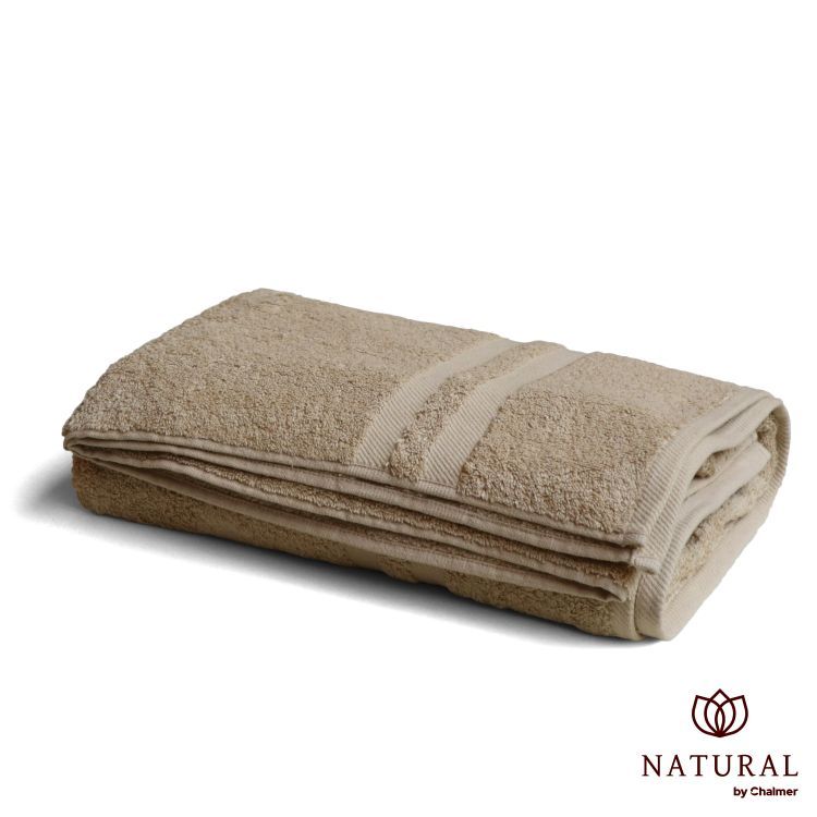 Handuk Mandi Natural by Chalmer 70x140 cm Handuk Tebal Premium - Light Brown - 1