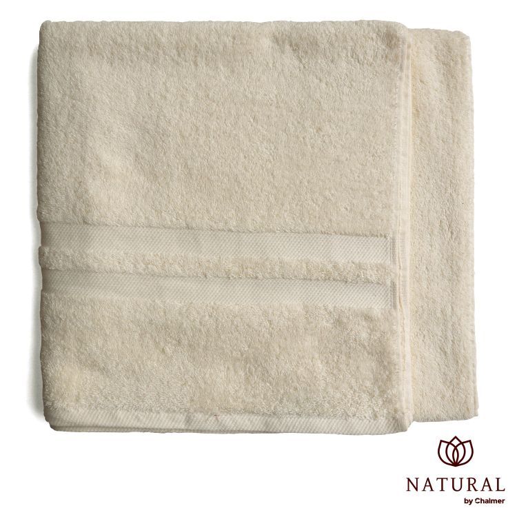 Handuk Mandi Natural by Chalmer 70x140 cm Handuk Tebal Premium - Ivory - 2