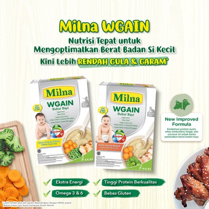 Milna WGAIN 6+ Ayam Bayam 120G (2 Pack) - 4