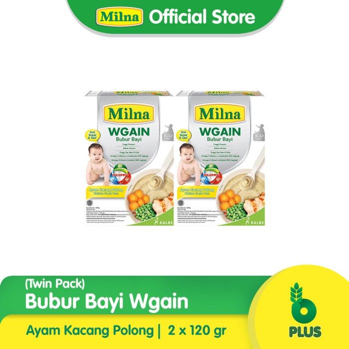 Milna WGAIN 6+ Ayam Kacang Polong 120G (2 Pack) - 1