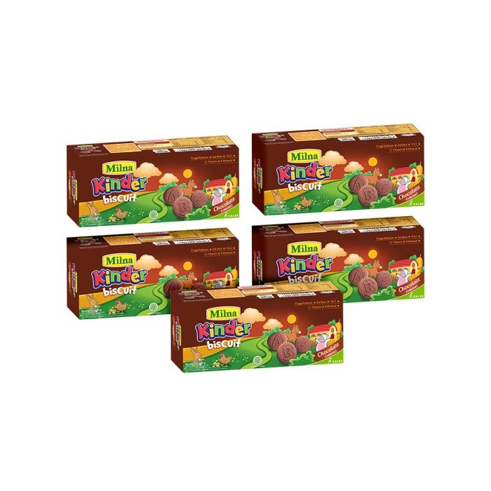 Milna Biskuit Cokelat 110G (5 Pack) - 2