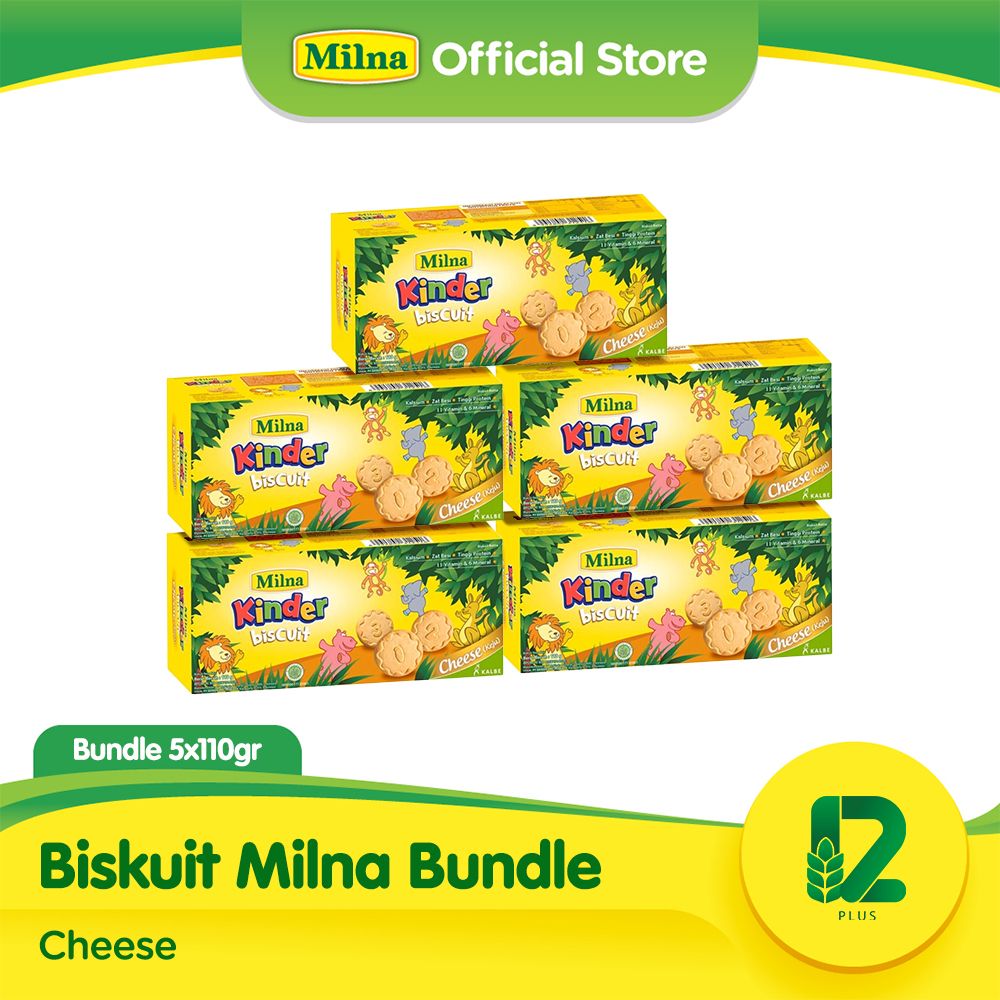 Milna Biskuit Keju 110G (5 Pack) - 1