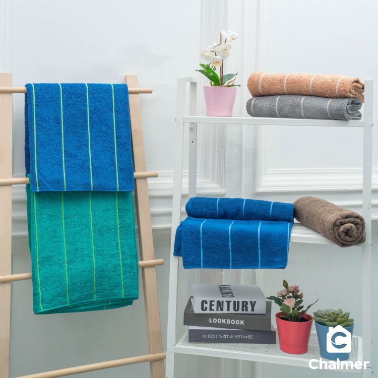 Handuk Mandi Dewasa Chalmer 70x135 cm Handuk Motif Stripe - Tosca - 3