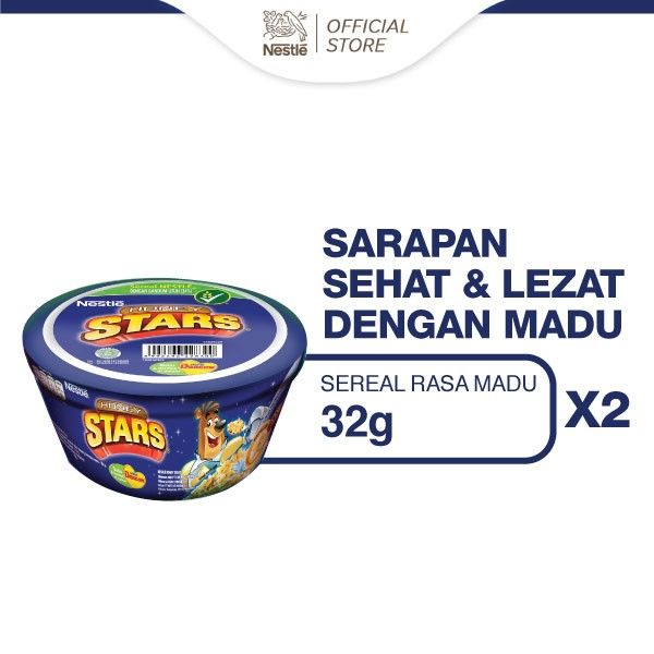 Nestle HONEY STARS Sarapan Sereal Madu Combo 32g x 2pcs - 1