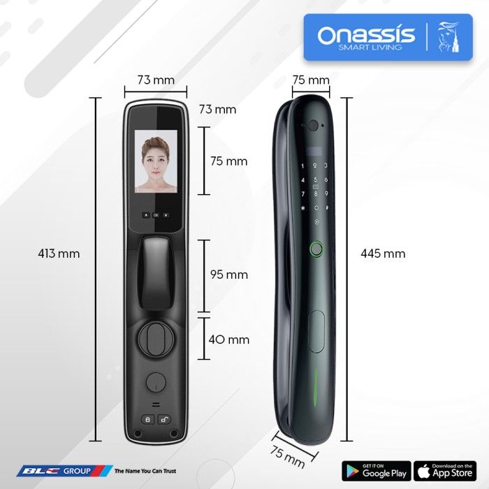 ONASSIS SMART LOCK X5 PRO CAMERA BUILT IN - 4