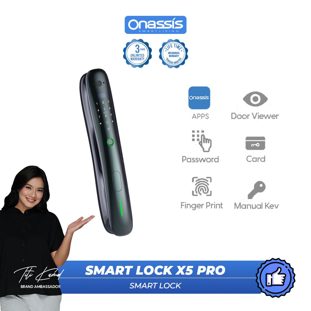 ONASSIS SMART LOCK X5 PRO CAMERA BUILT IN - 1