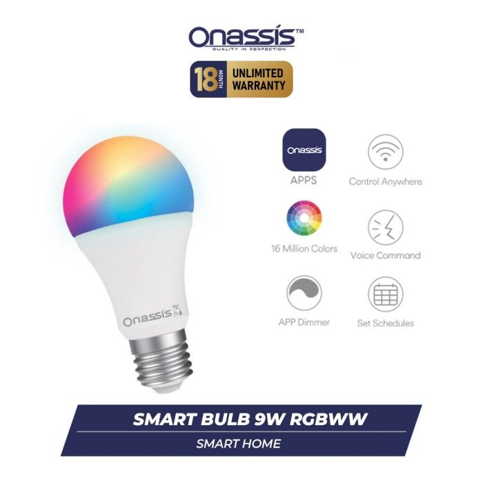 ONASSIS SMART BULB ONASSIS 9W RGBWW VOICE COMMAND - 2