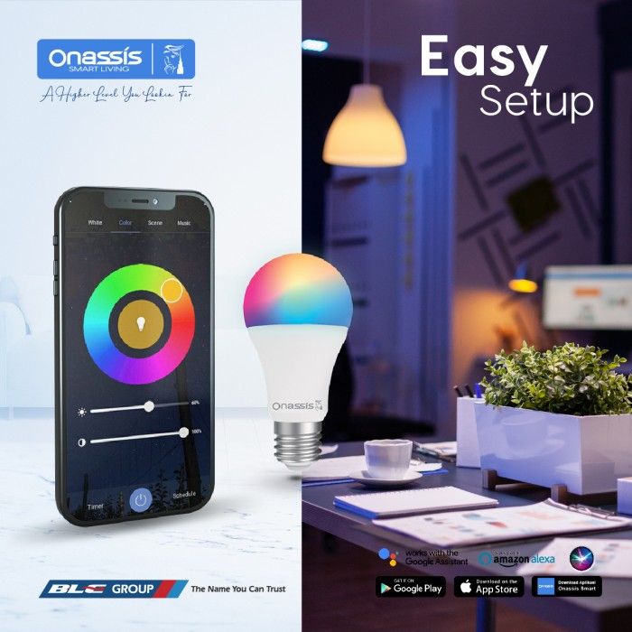 ONASSIS SMART BULB ONASSIS 9W RGBWW VOICE COMMAND - 5