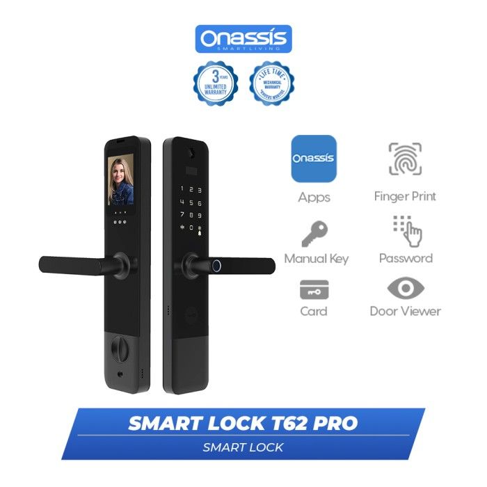 ONASSIS SMART LOCK T62 PRO CAMERA BUILT IN - 1