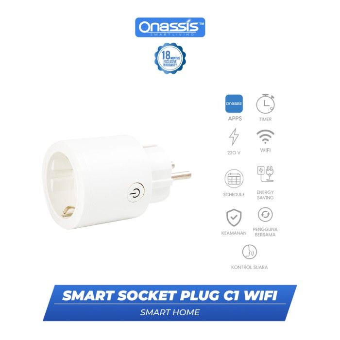 ONASSIS SMART SOCKET PLUG C1 WIFI - 1