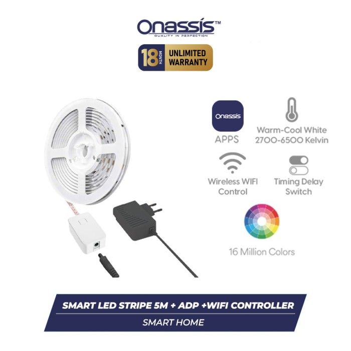 ONASSIS SMART LED STRIPE 5M + ADP + WIFI CONTROLLER (COMPLETE SET) - 2