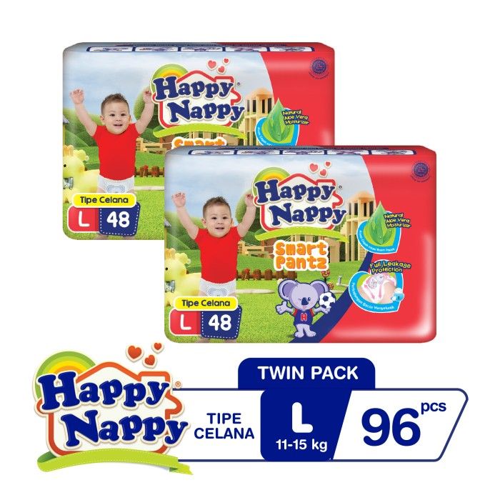 Happy Nappy Smart Pants L 48s Twinpack - 1