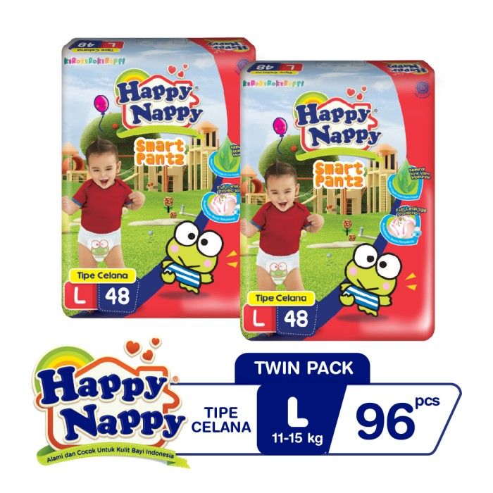 Happy Nappy Smart Pants L 48s Twinpack - 2