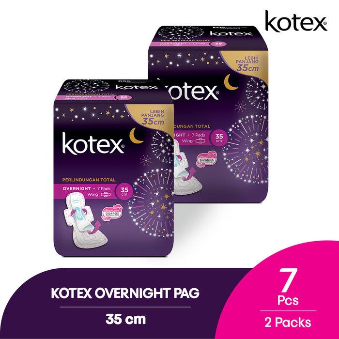 Kotex Overnight PAG 35 cm 7s 2 Pack - 1
