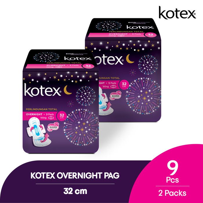 Kotex Overnight PAG 32 cm 9s 2 Pack - 1