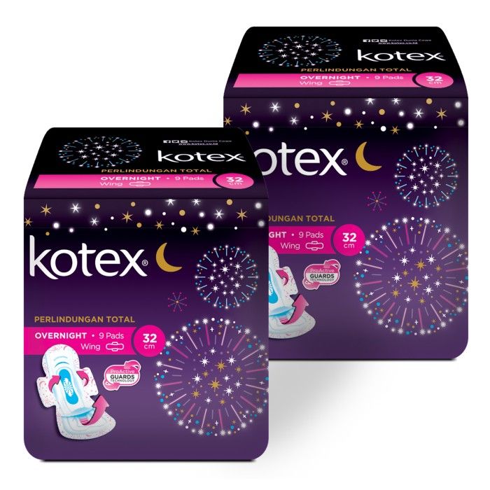 Kotex Overnight PAG 32 cm 9s 2 Pack - 2