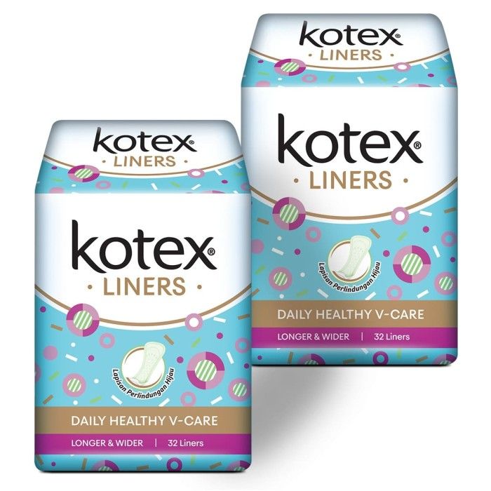 Kotex Liners Longer & Wider Anti Bacteria 32s 2 Pack - 2