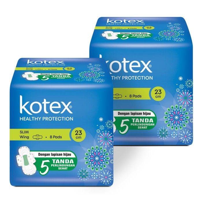 Kotex Healthy Protection Slim Wing 8s 2 Pack - 2