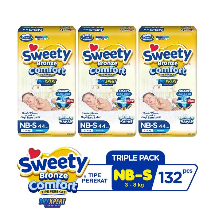 Sweety Bronze Comfort NB S 44s TRIPLEPACK - 1