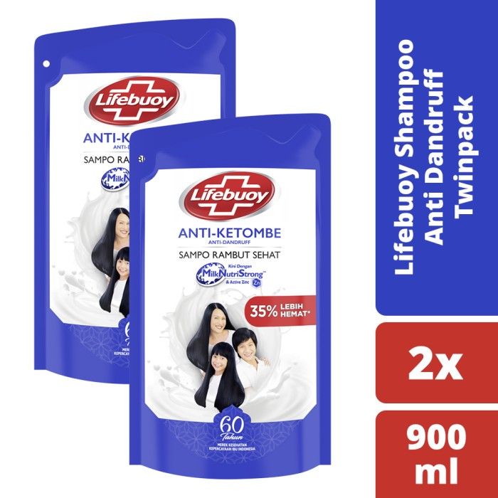Lifebuoy Shampoo Anti Dandruff 900ML Twinpack - 1