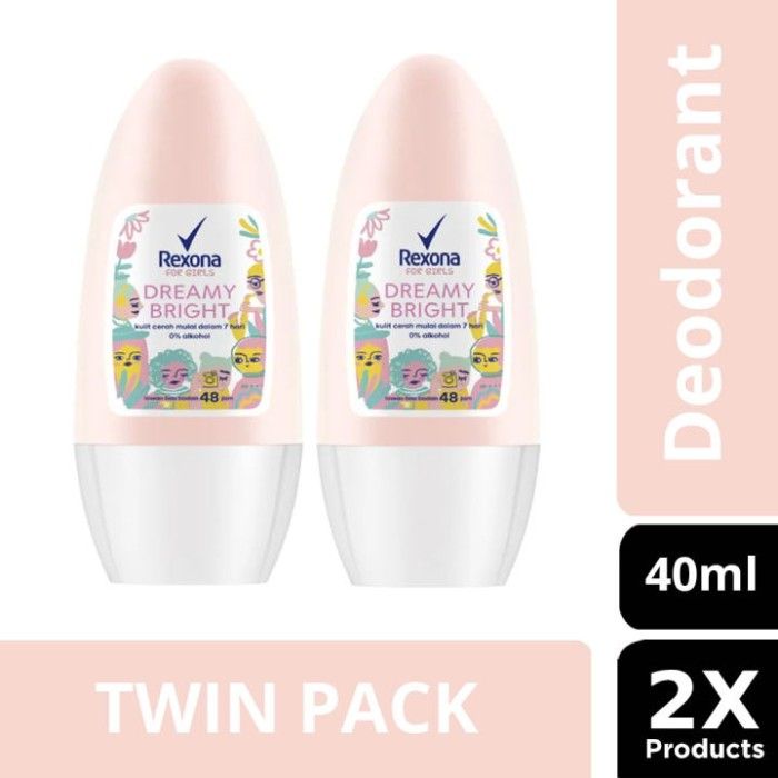 Rexona Deodorant Roll-On Dreamy Bright 40Ml isi 2 - 1