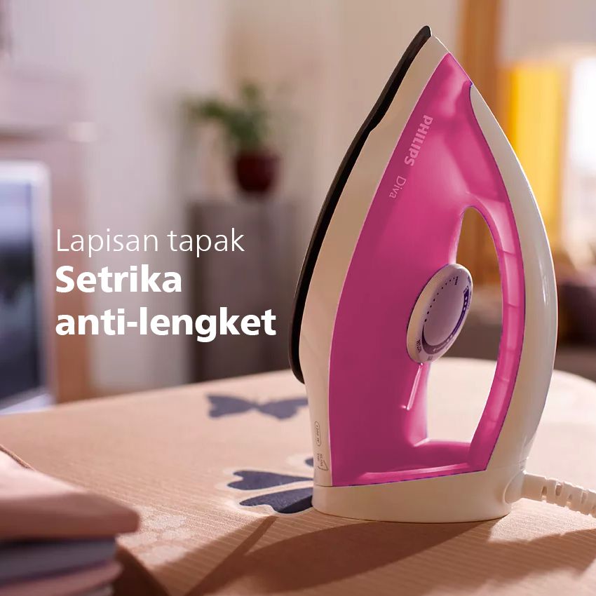 Philips Dry Iron 350 watt - GC122/47 - Pink - 2