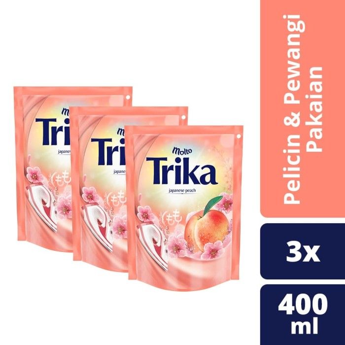 Molto Trika Pelicin Pakaian Japanese Peach 400Ml isi 3 - 1