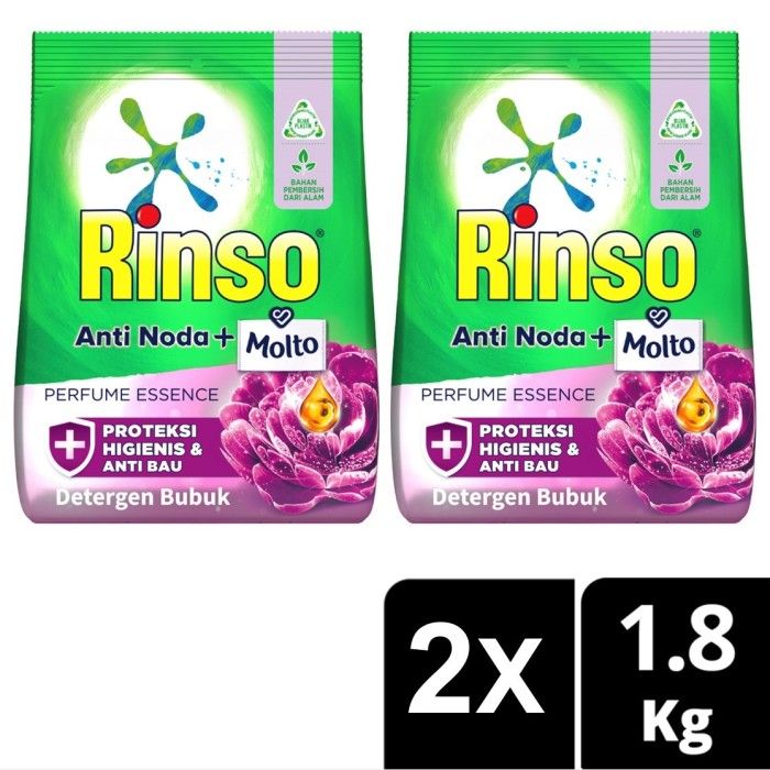 Rinso Molto Deterjen Bubuk Perfume Essence 1.8Kg Twin Pack - 1