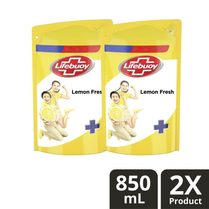 Lifebuoy Sabun Cair Lemon Fresh Refill 850Ml Twin Pack - 1