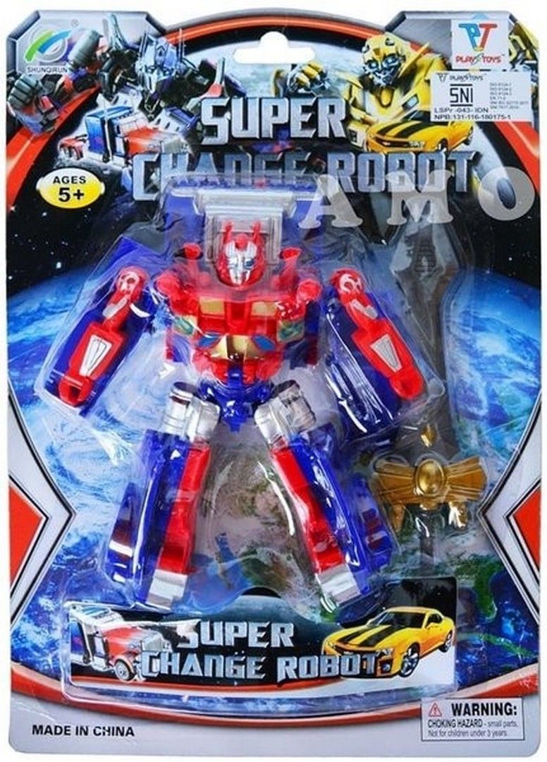Robowarriors Mainan Robot Robotan Mobil Robot Transformasi - 3