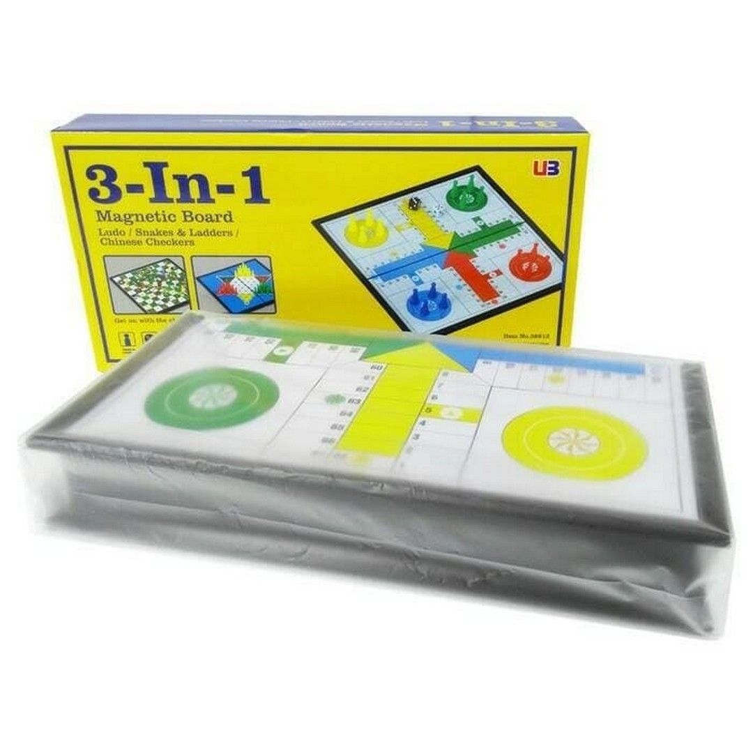Magnetic Board Game 3 In 1 - Ludo-Halma- Ular Tangga- Mainan Edukatif - 3