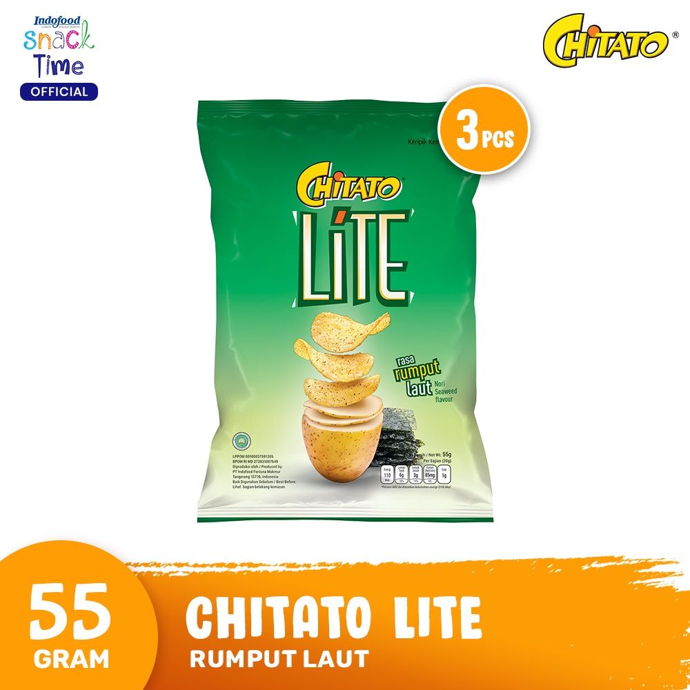 Chitato Lite Rumput Laut 55 Gr - 3 Pcs - 1
