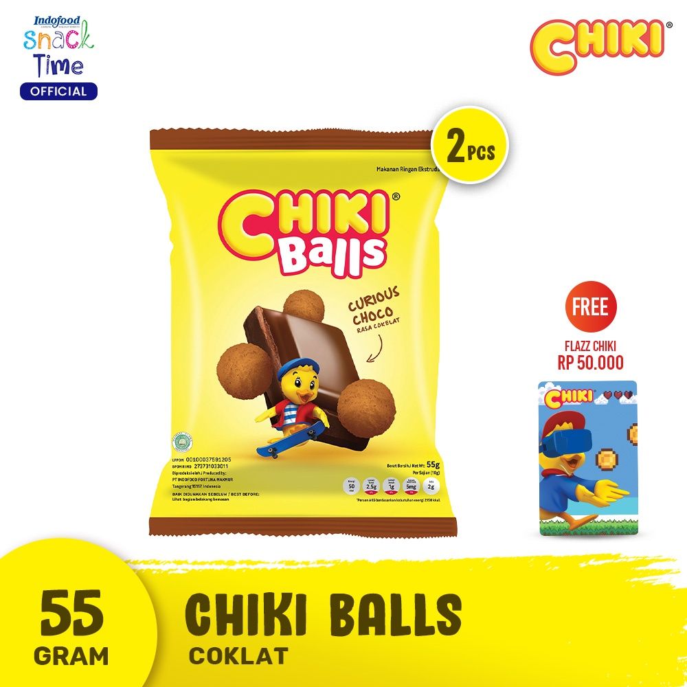 Chiki Ball Coklat 55 Gr [2] - Free Flazz BCA Game - 1