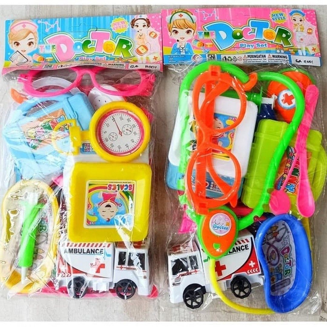 Ga 11001 - Doctor Set Kantong / Mainan Dokter Lengkap Dengan Mobilnya - 3