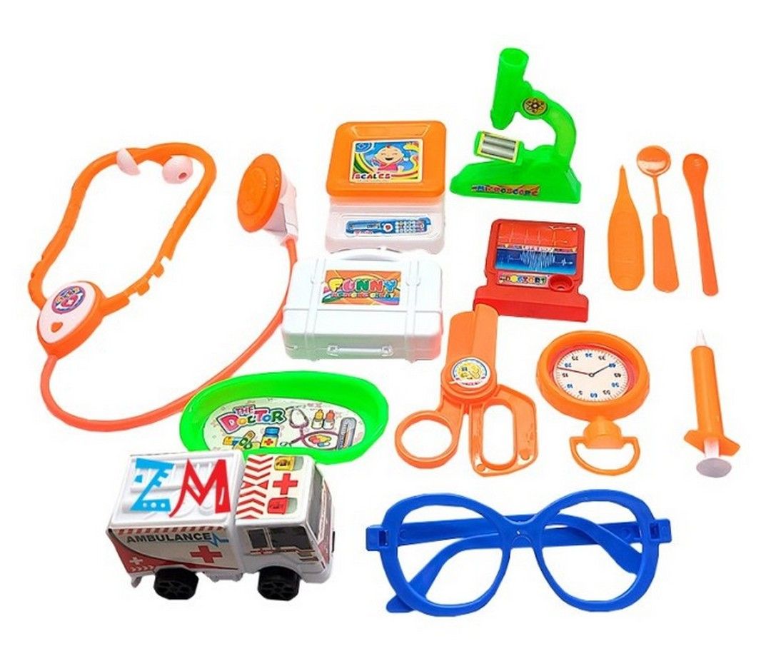 Ga 11001 - Doctor Set Kantong / Mainan Dokter Lengkap Dengan Mobilnya - 1