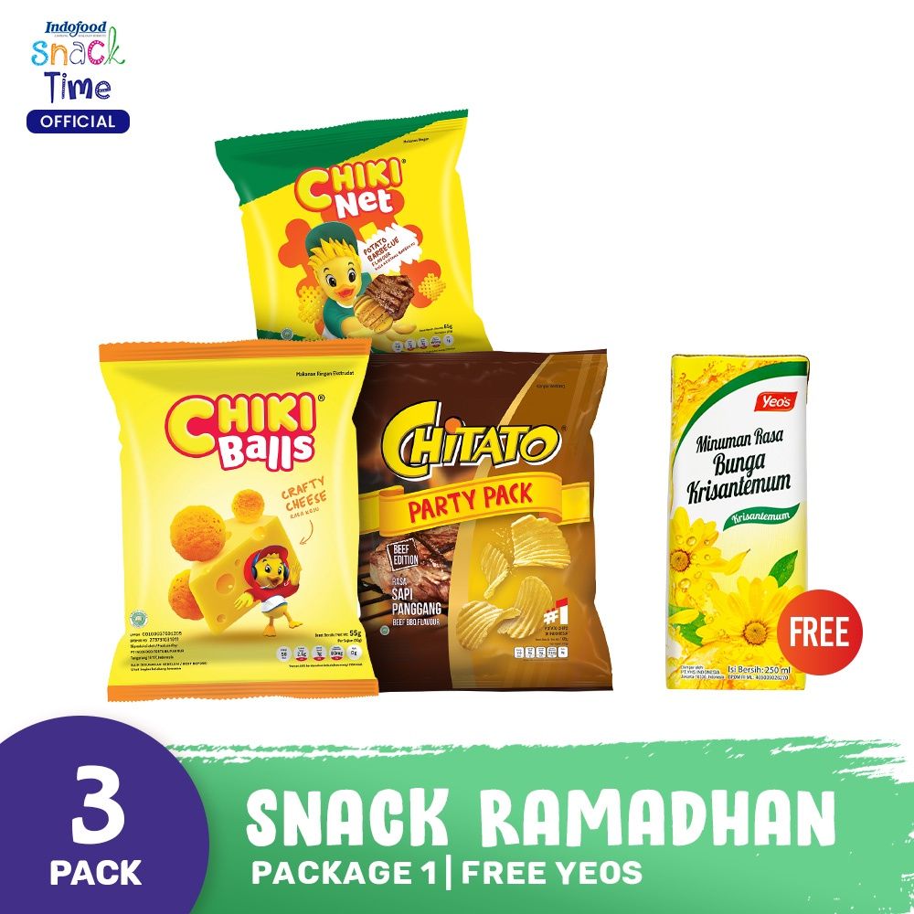Paket Snack Ramadhan Indofood 1 - FREE Yeo's Chrysanthemum 250 ml - 1
