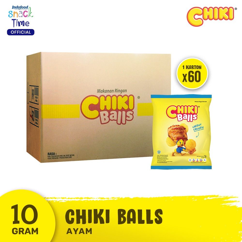Chiki Ball Ayam 10 Gr - 60 Pcs - 1