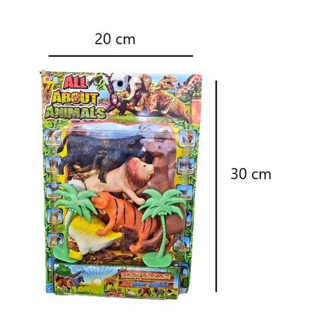 Set Miniatur Wild Animal Mainan Hewan Binatang Karet Besar Isi 6 Pcs - 5
