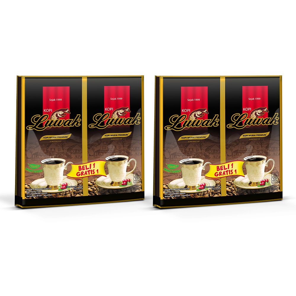 Kopi Luwak Murni Black Coffee Bag 130gr + 130gr Twin Pack - 2