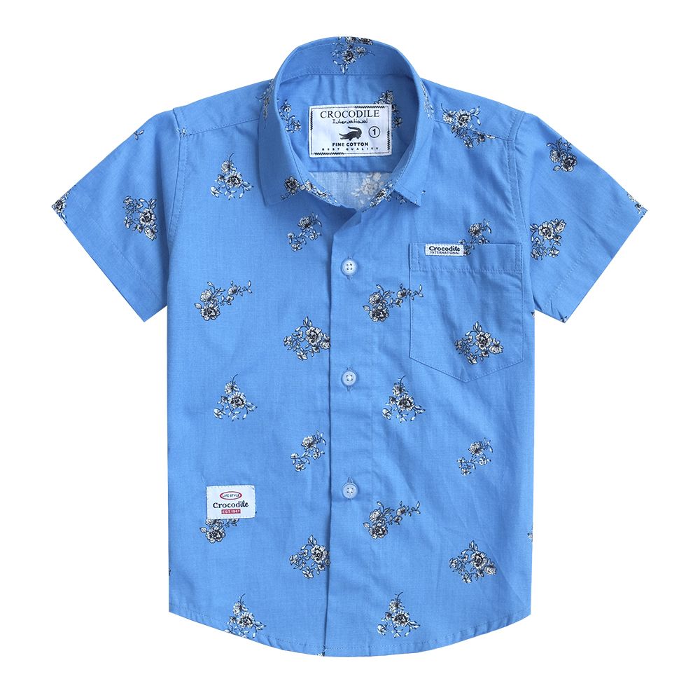 Crocodile KIDS CRUZ 0322 1 thn - Kids Shirt Kemeja Lengan Pendek Anak Original - 1