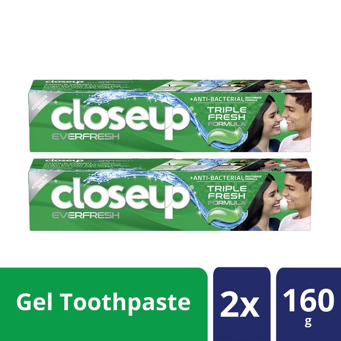 Close Up Pasta Gigi Gel Green Gaga 160G Twin Pack - 2