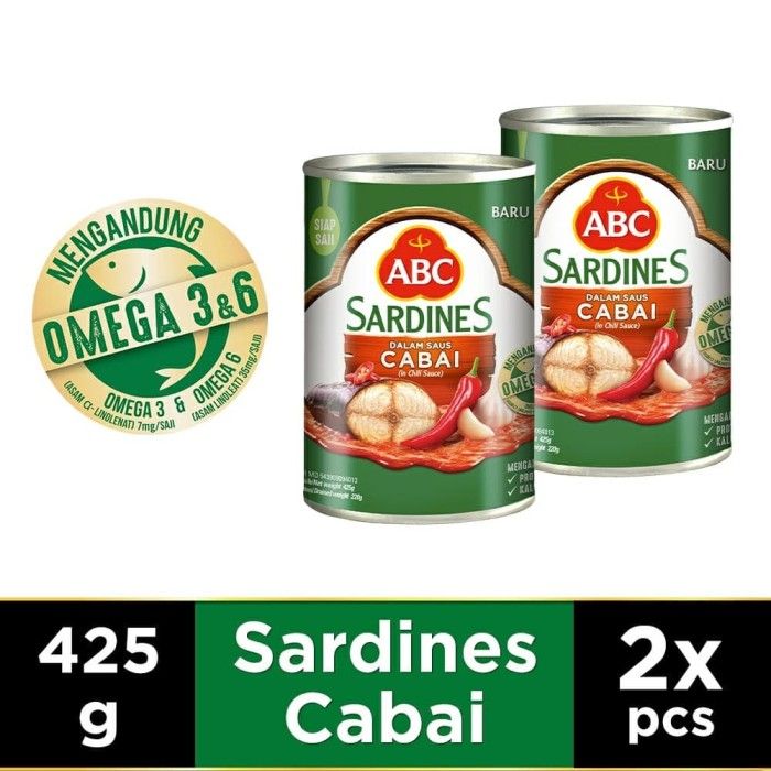 ABC Sarden Saus Cabai 425 g - Twin Pack - 1