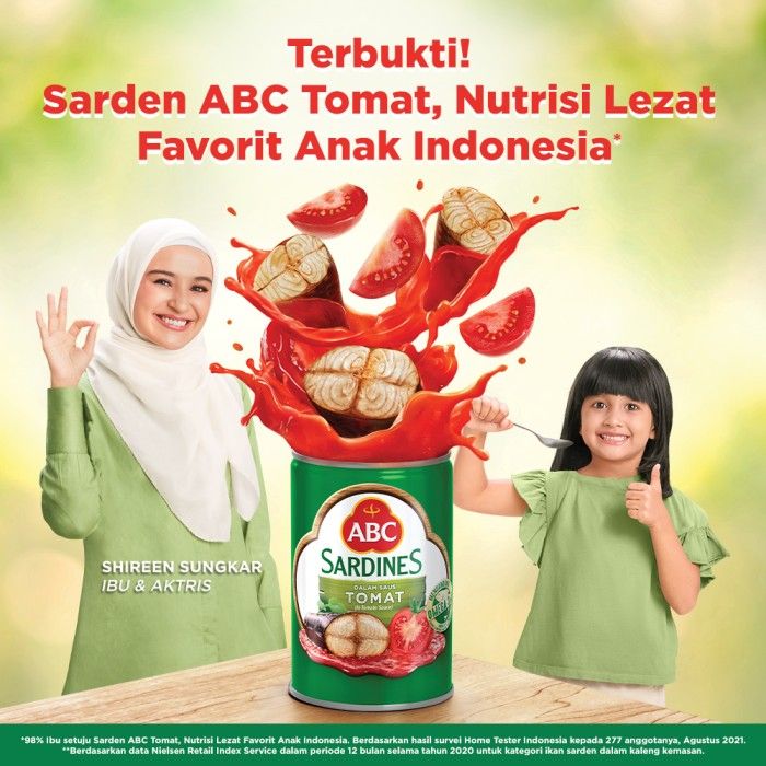 ABC Sarden Saus Tomat 155 g - Twin Pack - 3
