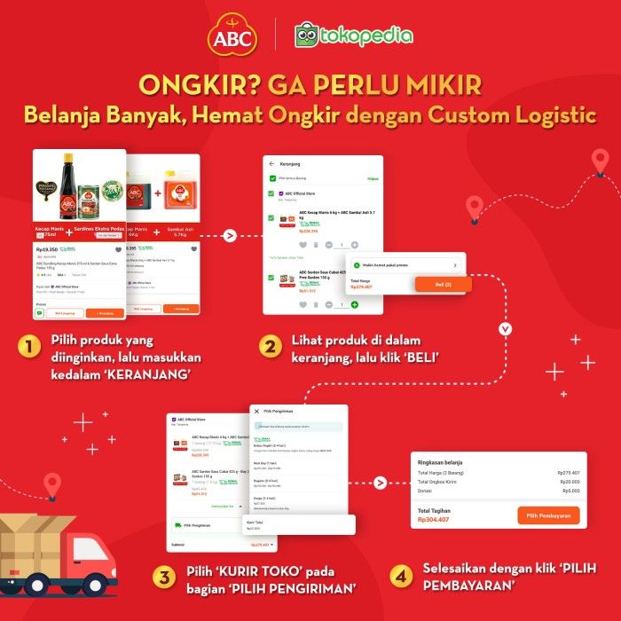 ABC Sarden Saus Cabai 155 g - Buy 3 Get 1 pcs Free - 3