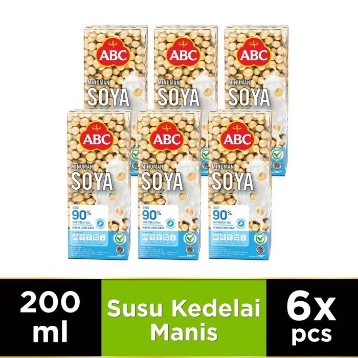 ABC Susu Sari Kedelai 200 ml - Multipack 6 pcs - 1