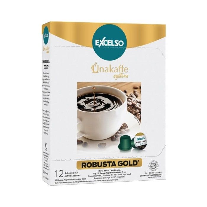 EXCELSO UNAKAFFE Robusta Gold - Kopi Kapsul-Capsule Coffee (12x6gr) - 2