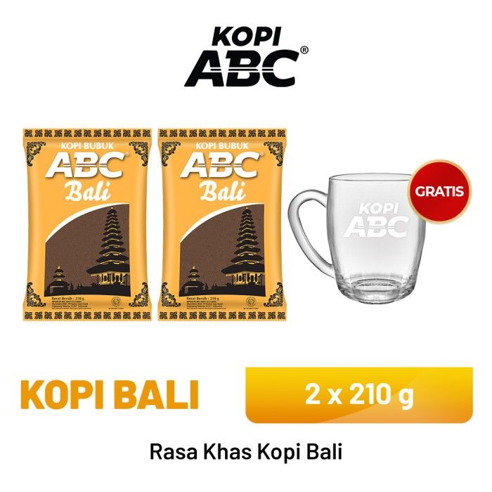 ABC Bali (2 x 210 gr) Free Gelas - 1