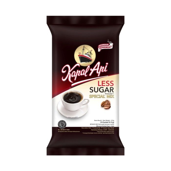KAPAL API Special Mix Less Sugar 1 Pack (10 x 21 gr) - 2